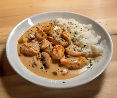 Poulet Stroganoff : La recette crémeuse et savoureuse à tester absolument 🍗🍄