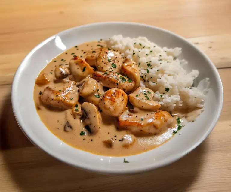 Poulet Stroganoff : La recette crémeuse et savoureuse à tester absolument 🍗🍄