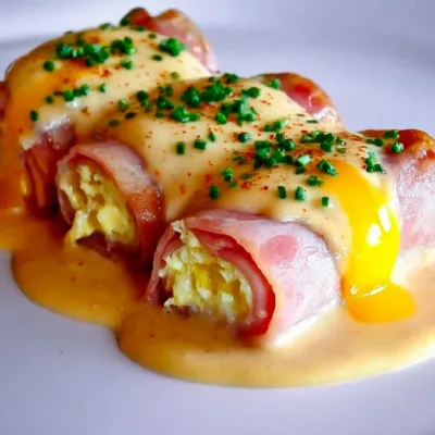Rouleaux de Jambon aux Œufs Mimosa Savoureux