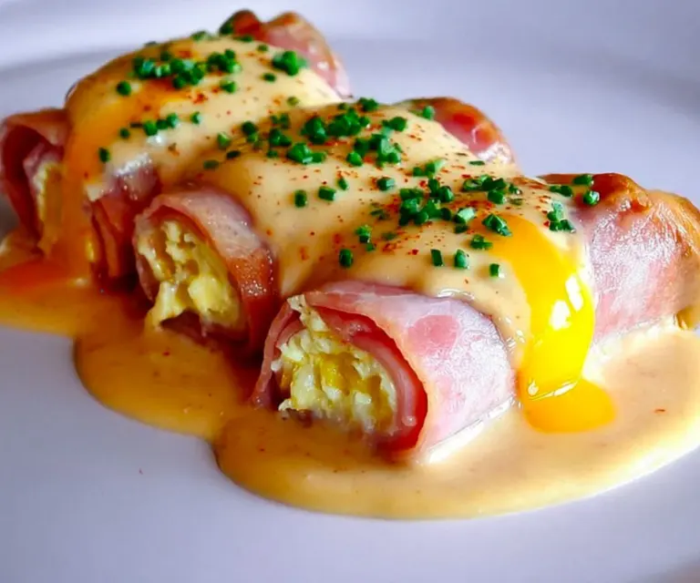 🥚 Rouleaux de Jambon aux Œufs Mimosa 🌿