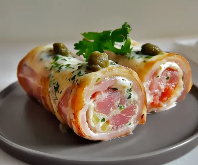 🌿 Rouleaux de jambon au thon et câpres : l’entrée fraîcheur minute 🐟
