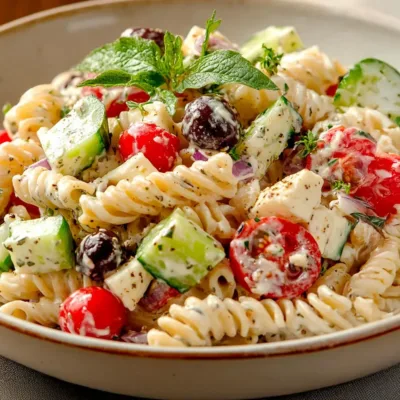 Salade de Pâtes Méditerranéenne à la Feta