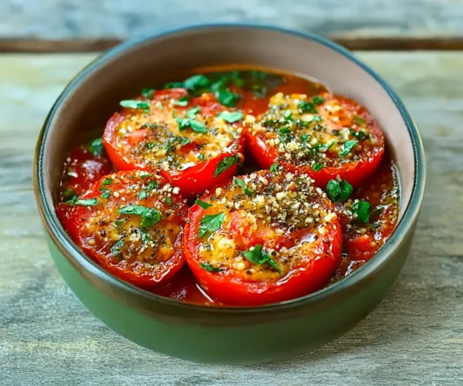 Tomates à la Provençale : Une Recette Ensoleillée et Savoureuse ☀️🍅