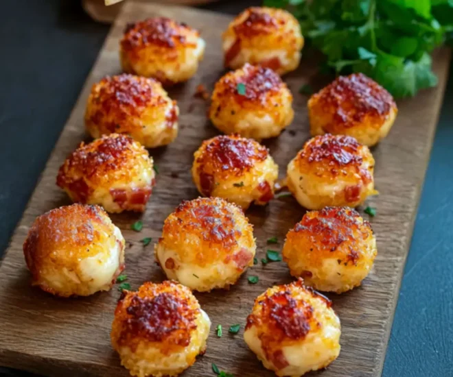 Bouchées Fondantes aux Lardons et Comté : L’Apéritif Parfait 🧀✨