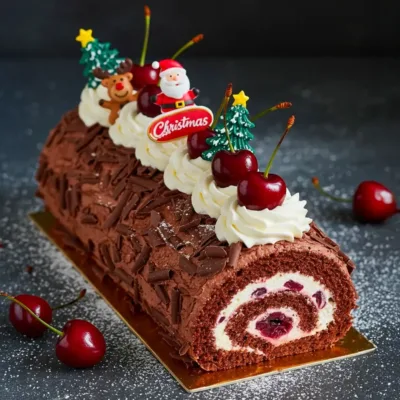 Bûche de Noël Forêt Noire : Recette Festive Facile
