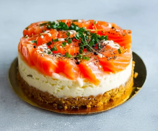 Cheesecake au Saumon Fumé Sans Cuisson 🧀🐟