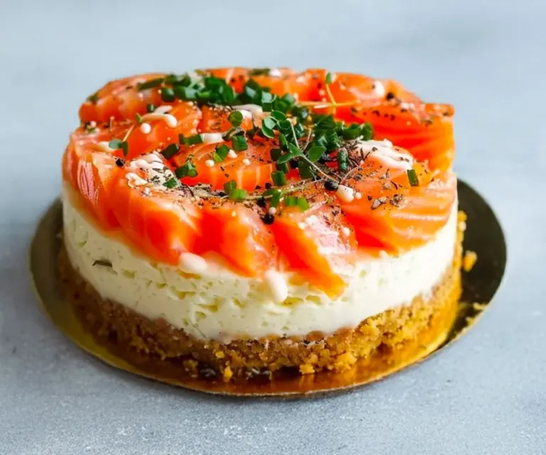 Cheesecake au Saumon Fumé Sans Cuisson 🧀🐟