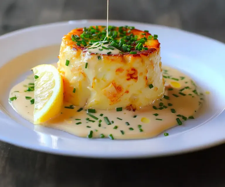Flan au Crabe et sa Sauce à la Ciboulette : Une Entrée Chic et Savoureuse