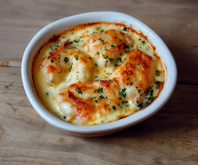 🦐 Gratin de Langoustines à la Crème Safranée