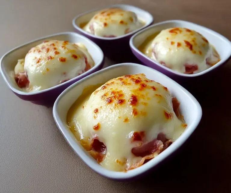 🧀 Gratin d’Œufs Durs au Jambon & Béchamel Fromagée