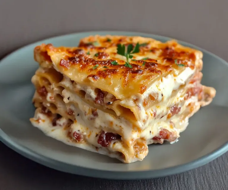 Gratin-Lasagnes à la Carbonara : Fondant, Crémeux, Irrésistible