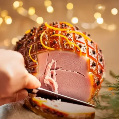 Jambon de Noël à la Moutarde et au Miel
