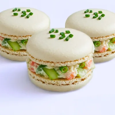 Macarons Salés au Crabe et Citron Vert