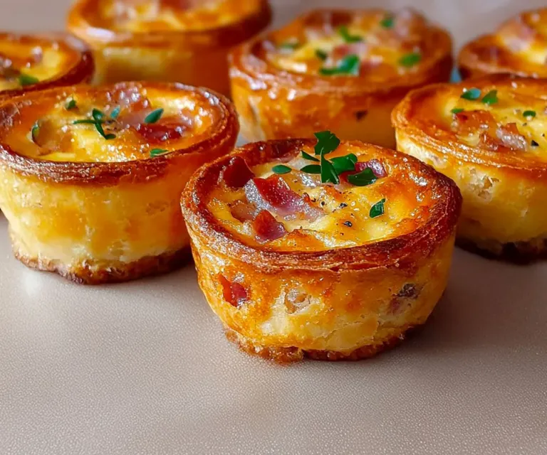 🧀 Mini Quiches Lorraines : La Bouchée Salée Incontournable