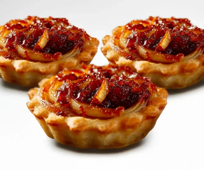 Mini Tartelettes aux Oignons Confits et Miel : Douceur Salée à Partager