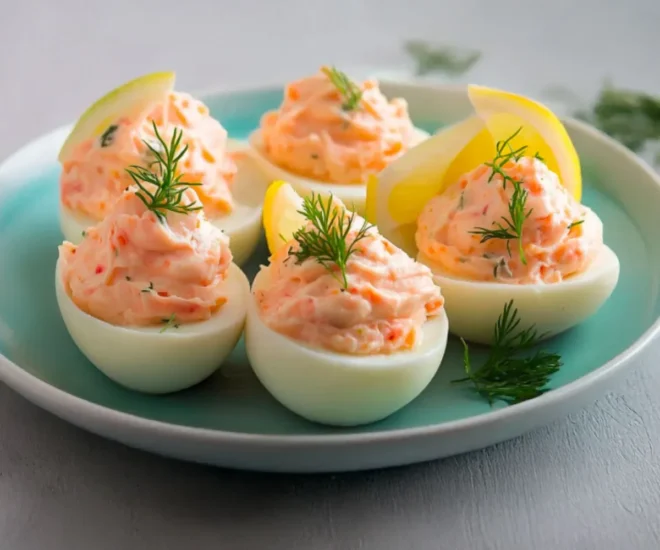 Œufs Farcis à la Mousse de Saumon Fumé