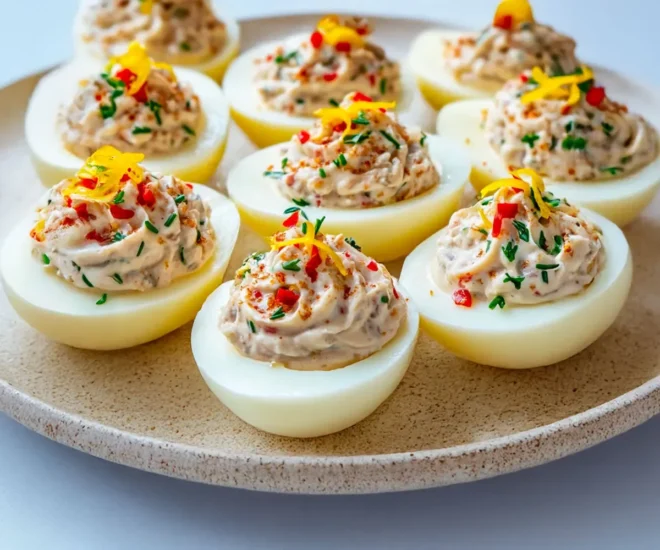 Œufs Farcis au Thon et aux Épices Douces