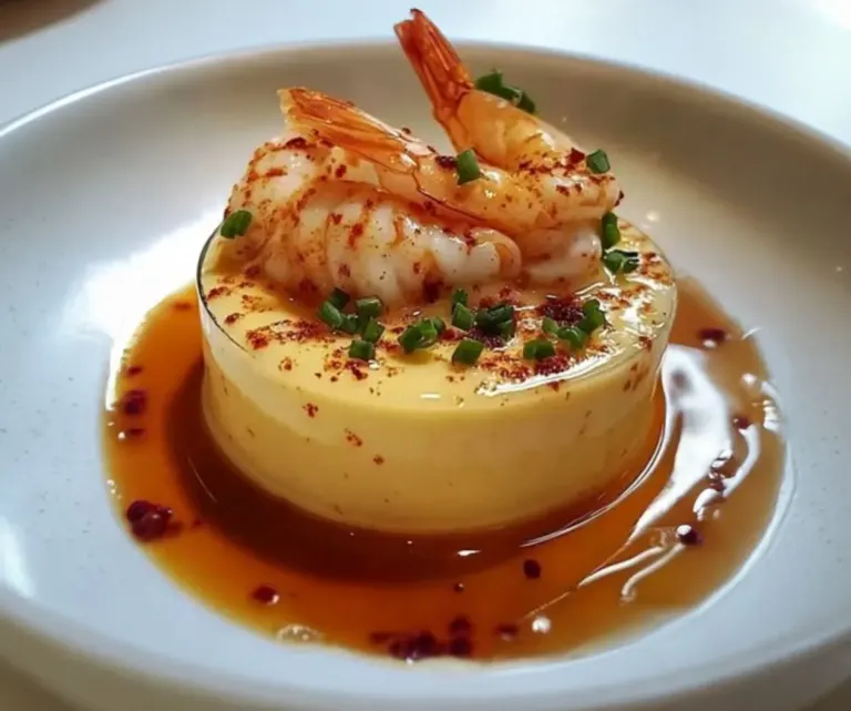 🦐 Panna Cotta à la Bisque de Homard et Crevettes au Cognac
