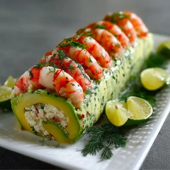 đ„ RoulĂ© dâAvocat aux Crevettes et Fromage Frais