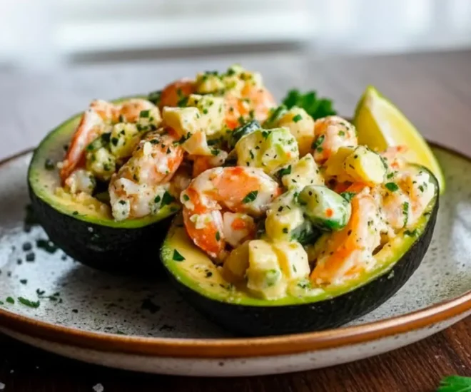 🌿 Avocats Farcis aux Crevettes et Ananas : Fraîcheur Exotique Assurée !