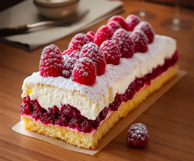 Bûche au Mascarpone et à la Framboise 🍰✨