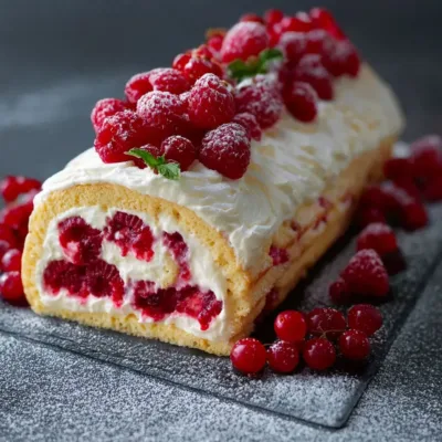 Bûche Mascarpone-Framboise Sans Cuisson : Facile et Festive