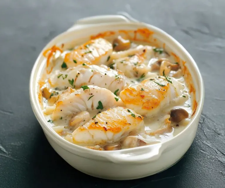 Cassolette de Poissons aux Crevettes et Poireaux