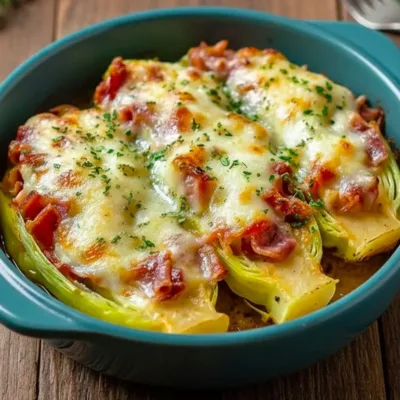 Endives gratinées au jambon et fromage fondant