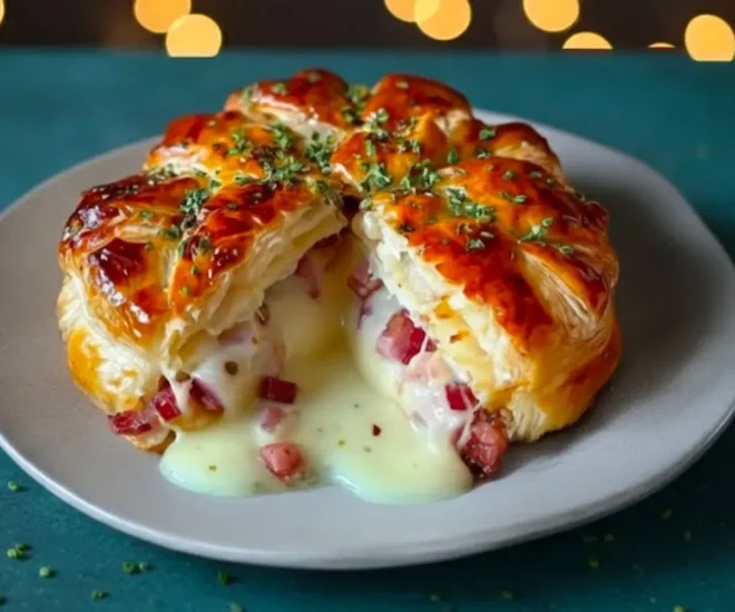 Feuilleté au Camembert et Lardons : Fondant, Doré et Ultra Gourmand !