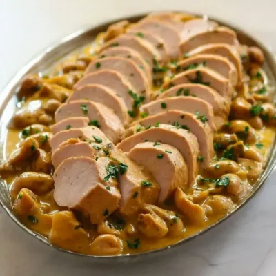 Filet Mignon de Porc aux Champignons Savoureux