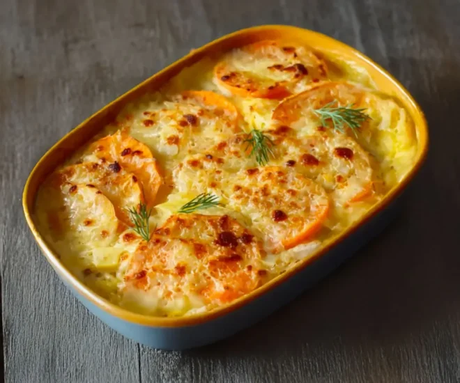 Gratin de Patates Douces au Lait de Coco 🥥✨