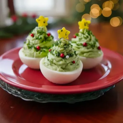 Œufs Farcis Guacamole Sapins de Noël
