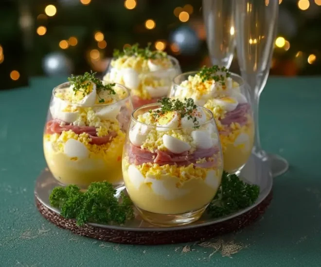 Œufs Mimosa en Verrines Festives 🎄🥚