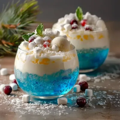 Punch Neige du Pôle Nord : Cocktail Magique d'Hiver