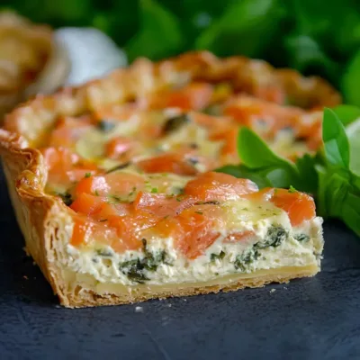Quiche au Saumon et Boursin : Recette Savoureuse