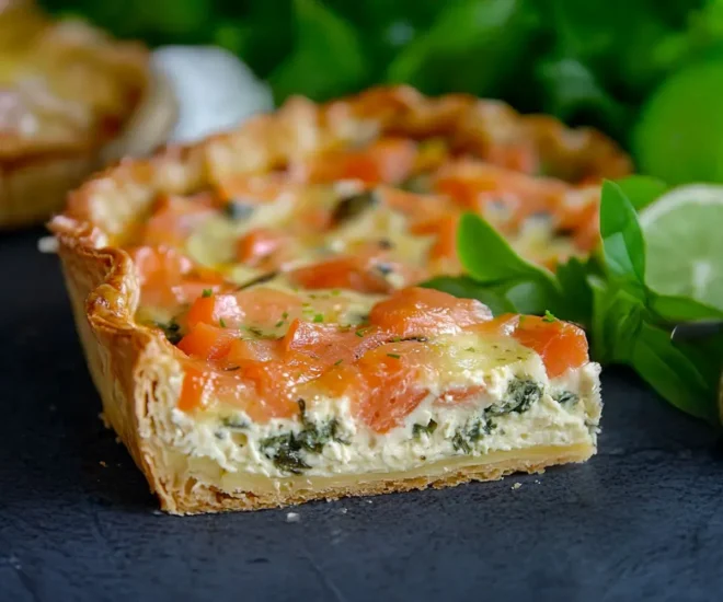 Quiche au Saumon et Boursin : Une recette fondante et savoureuse