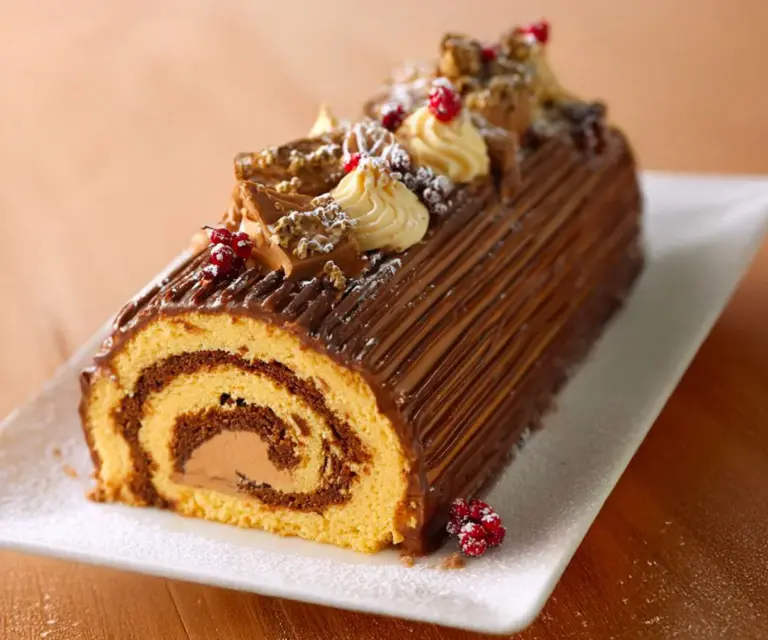 🌟 Savoureuse Bûche de Noël au Café à Tomber par Terre