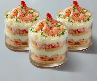 🦐 Tiramisu aux Crevettes Roses en Verrines