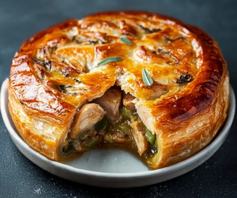 🥧 Tourte au Poulet Maison : Croustillante et Ultra Savoureuse