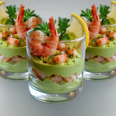 Verrines Avocat Crevettes : Élégance et Fraîcheur