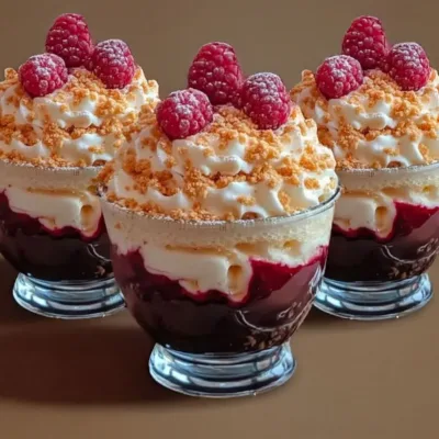 Verrines Gourmandes aux Framboises et Crème Vanille