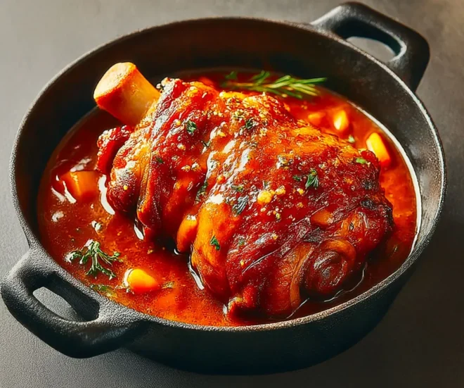 Jarret de porc mijoté à la bière blonde : le plat rustique et réconfortant