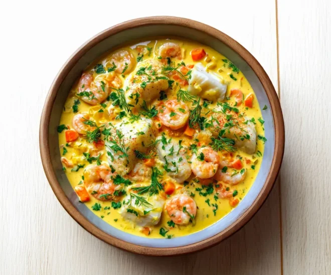 Blanquette de Poisson au Lait de Coco & Curry đđ„„