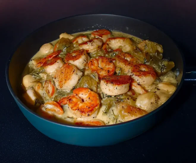 Blanquette de Saint-Jacques et Crevettes Ultra Simple 🐚🍤