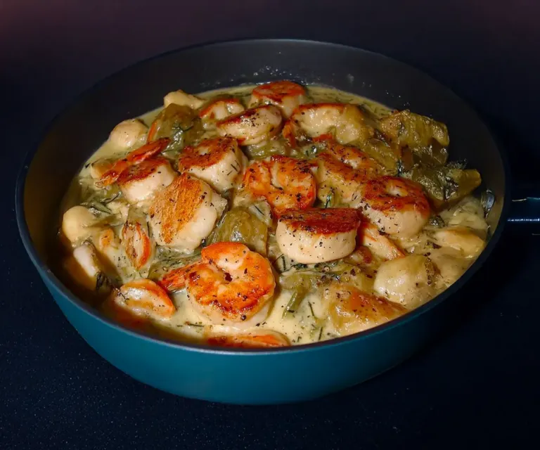 Blanquette de Saint-Jacques et Crevettes Ultra Simple 🐚🍤