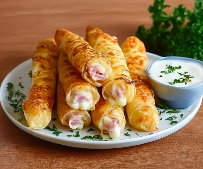 Cigares croustillants au jambon et pommes de terre : la recette facile et rapide 😋