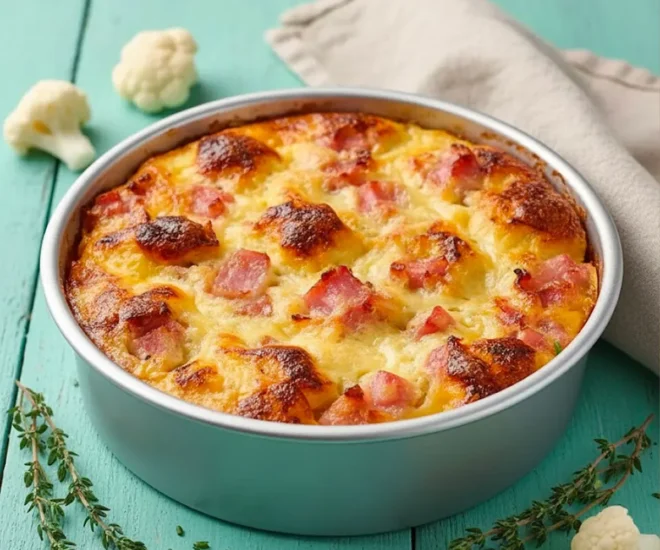 Clafoutis de chou-fleur au jambon léger : testé et approuvé !