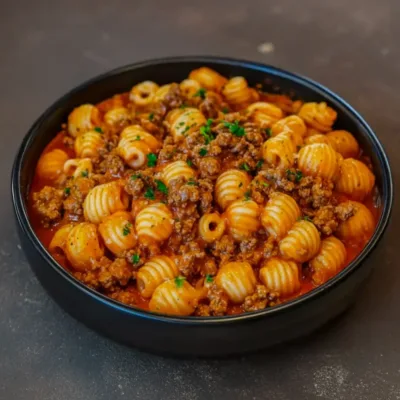 Coquillettes au Bœuf et à la Crème : Recette Facile