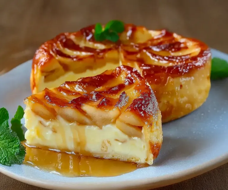 Flan aux pommes et yaourt – Recette légère et fondante