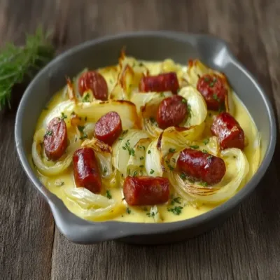 Fondue d’Endives aux Saucisses Fumées
